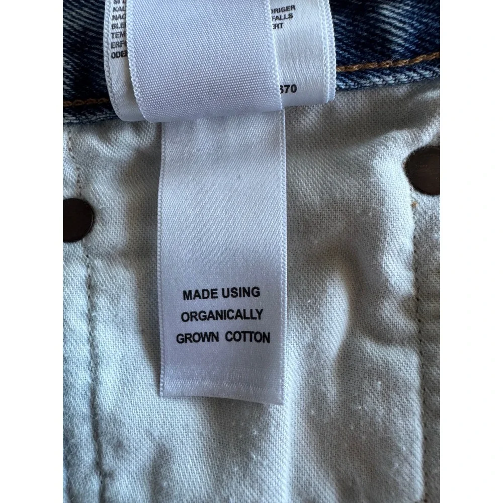 AGOLDE Parker Vintage Cotton Swapmeet Wash Distrssed Cut Off Jean Short Size 29